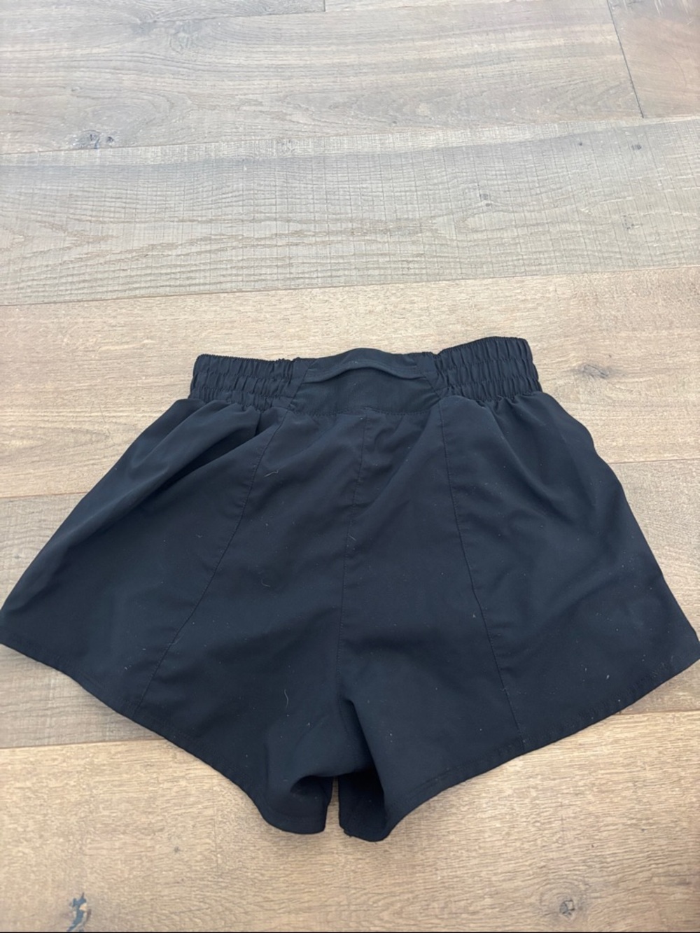 Nike Black Women's Athletic Running Shorts with Swoosh - Picture 3 of 3